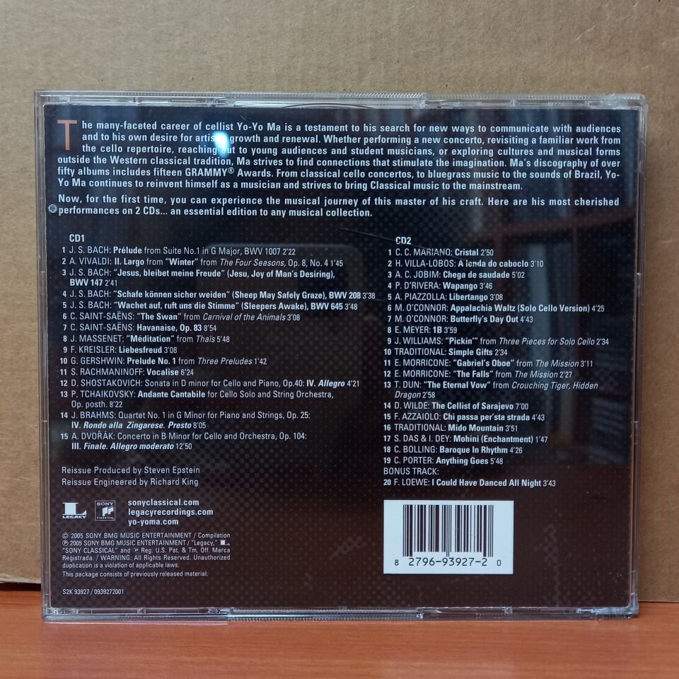 THE ESSENTIAL - YO-YO MA (2005) - 2CD 2.EL
