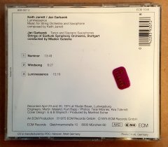 KEITH JARRETT JAN GARBAREK - LUMINESSENCE (1975) - CD ECM RECORDS 2.EL