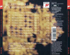JOHN TAVENER - AKATHIST OF THANKSGIVING (1994) - CD SIFIR