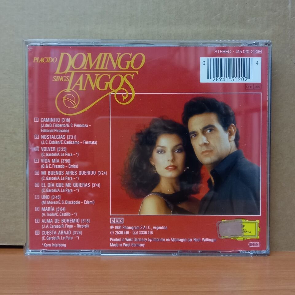 PLACIDO DOMINGO -  PLACIDO DOMINGO SINGS TANGOS (1981) - CD 2.EL