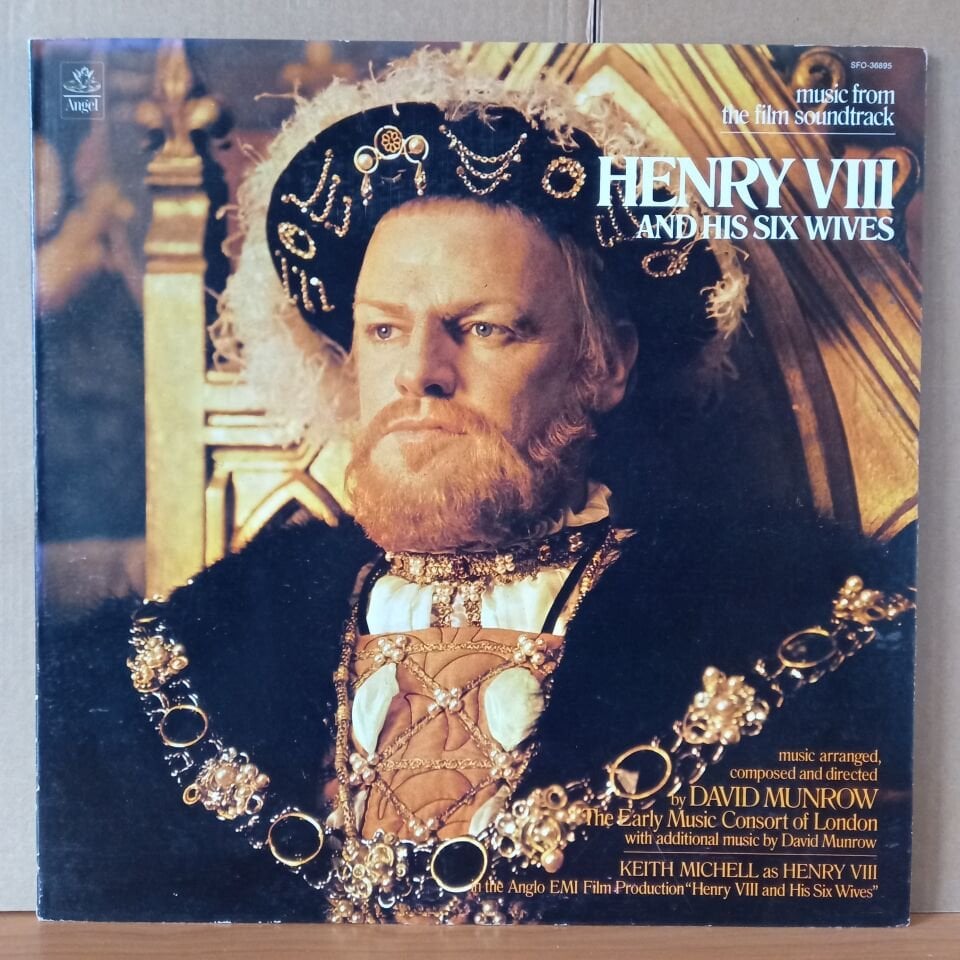 HENRY VIII AND HIS SIX WIVES: MUSIC FROM THE SOUNDTRACK FILM / DAVID MUNROW & THE EARLY MUSIC CONSORT OF LONDON (1972) - LP 2.EL PLAK