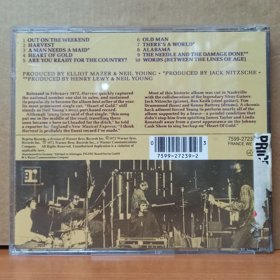 NEIL YOUNG - HARVEST (1972) - CD 2.EL