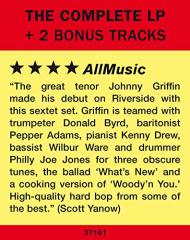 JOHNNY GRIFFIN - SEXTET (1958) - LP 180GR 2019 EDITION SIFIR PLAK