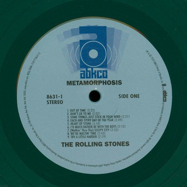ROLLING STONES - METAMORPHOSIS (1975) - LP 180GR GREEN COLOURED 2020 RECORD STORE DAY EDITION SIFIR PLAK