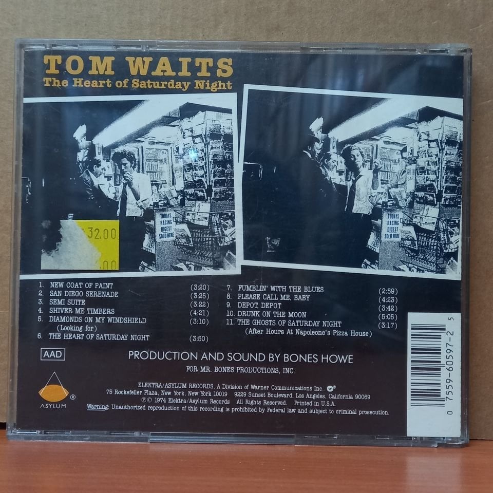 TOM WAITS - THE HEART OF SATURDAY NIGHT (1974) - CD 2.EL