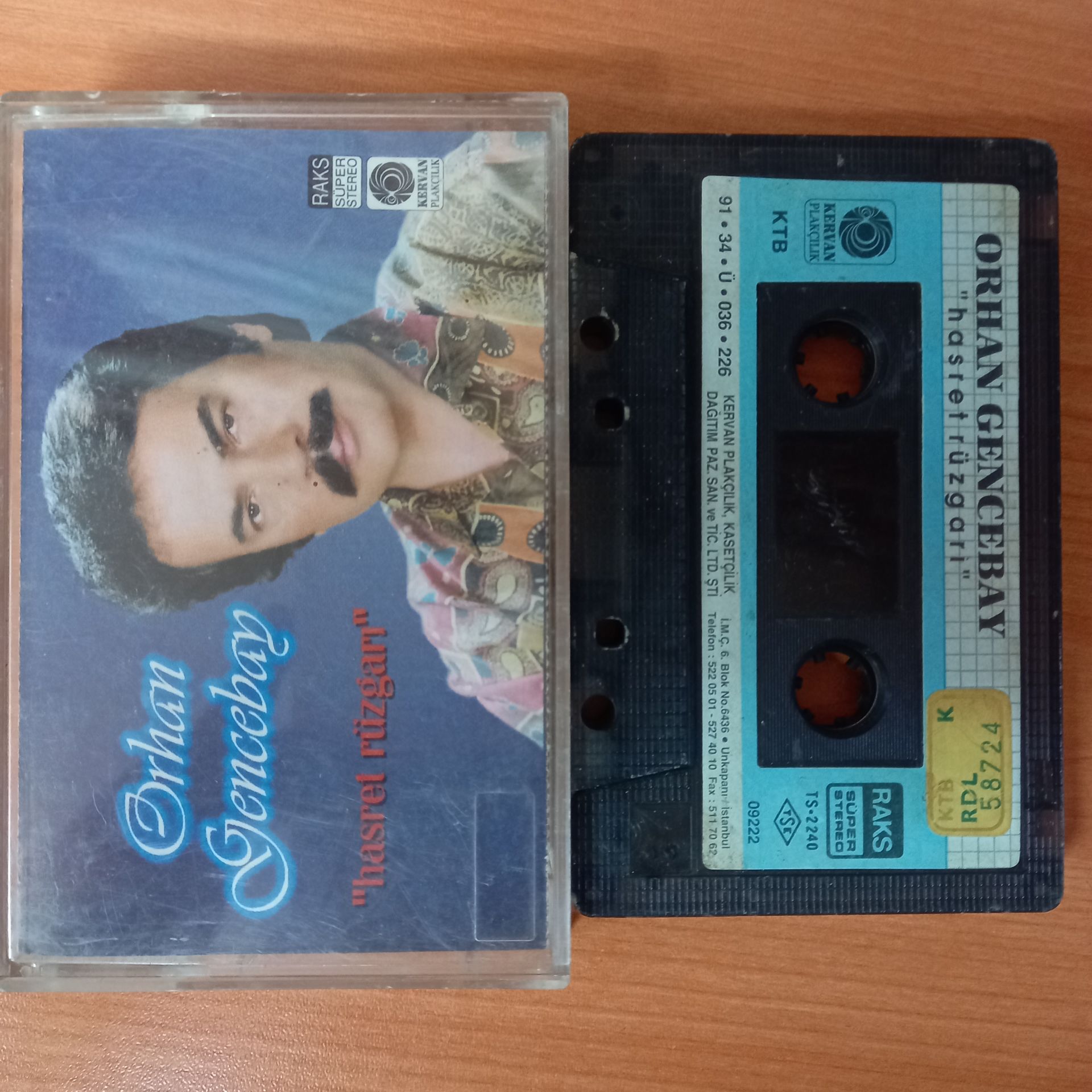 ORHAN GENCEBAY - HASRET RÜZGARI (1991) - KASET 2.EL
