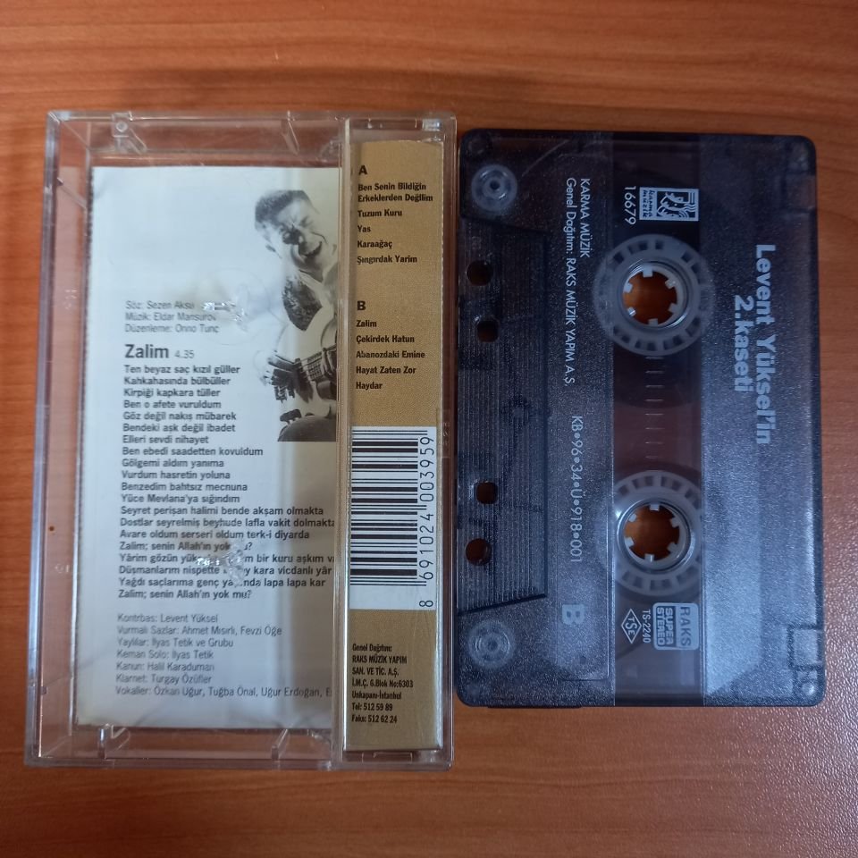 LEVENT YÜKSEL - LEVENT YÜKSEL'İN 2. KASEDİ (1996) - KASET 2.EL