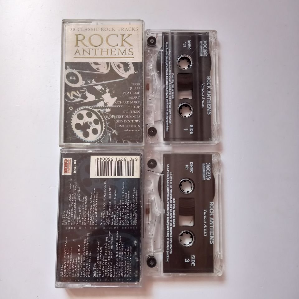 ROCK ANTHEMS / 38 CLASSIC ROCK TRACKS - 2KASET 2.EL
