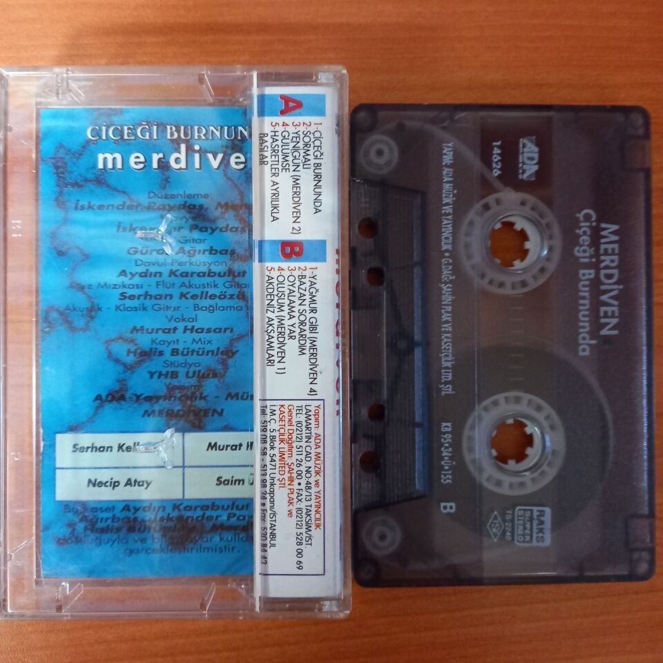 MERDİVEN - ÇİÇEĞİ BURNUNDA (1995) - KASET 2.EL