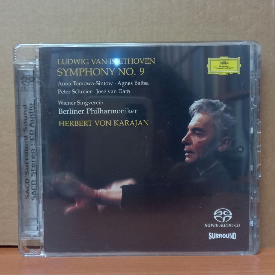 BERLINER PHILHARMONIKER, HERBERT VON KARAJAN - LUDWIG VAN BEETHOVEN SYMPHONY NO.9 / ANNA TOMOWA SINTOW, AGNES BALTSA, PETER SCHREIER, JOSE VAN DAM (2002) - SACD 2.EL