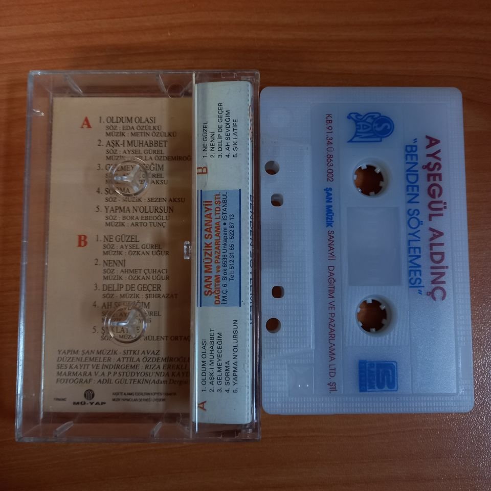 AYŞEGÜL ALDİNÇ - BENDEN SÖYLEMESİ (1991) - KASET 2.EL