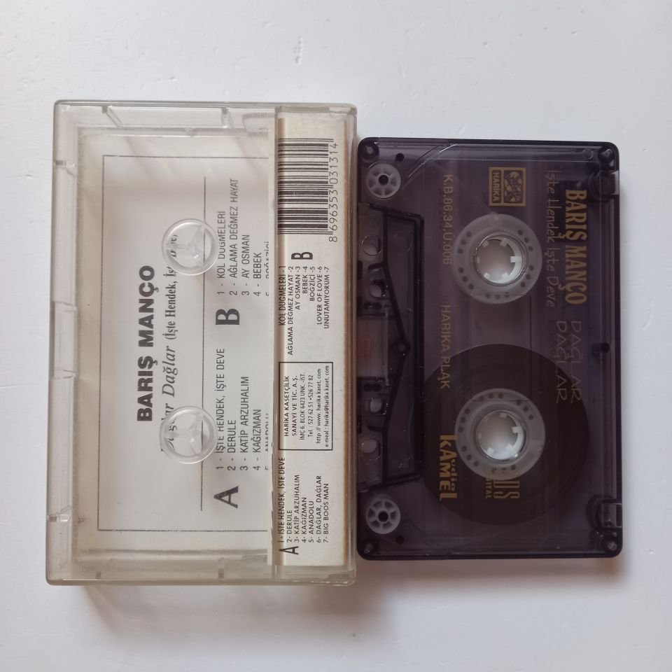BARIŞ MANÇO - DAĞLAR DAĞLAR / İŞTE HENDEK, İŞTE DEVE (1986) - KASET 2.EL