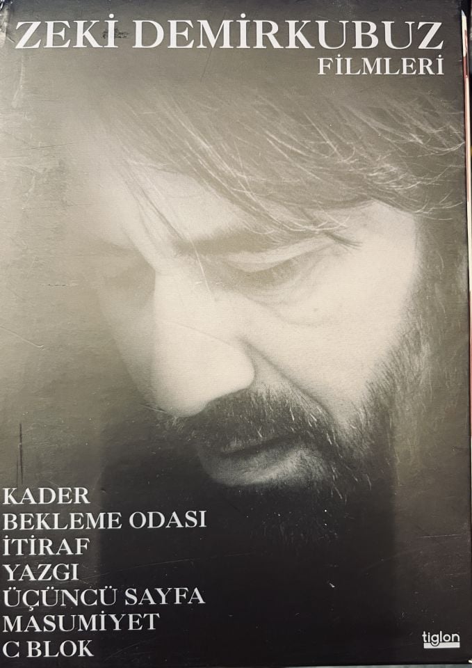 ZEKİ DEMİRKUBUZ FİLMLERİ - 7 FİLM 7 DVD BOX SET 2.EL - KADER, MASUMİYET, C BLOK, YAZGI, ÜÇÜNCÜ SAYFA, İTİRAF, BEKLEME ODASI
