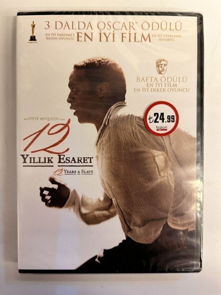 12 YEARS A SLAVE - 12 YILLIK ESARET - STEVE MCQUEEN - DVD AMBALAJINDA SIFIR