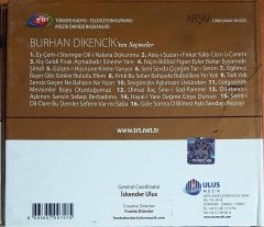 BURHAN DİKENCİK'TEN SEÇMELER / TRT ARŞİV SERİSİ 172 / ULUS MÜZİK CD 2.EL