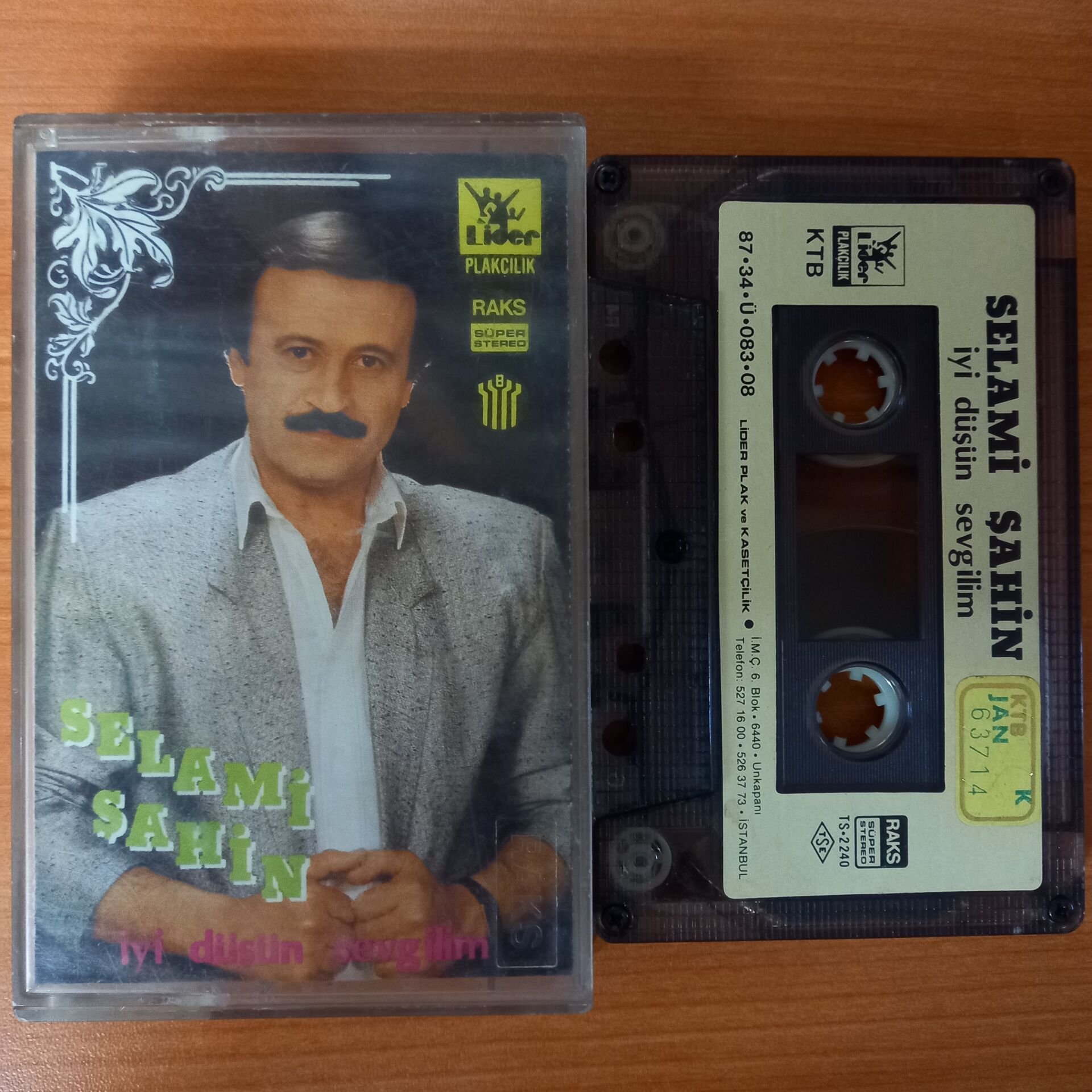 SELAMİ ŞAHİN - İYİ DÜŞÜN SEVGİLİM (1987) - KASET 2.EL