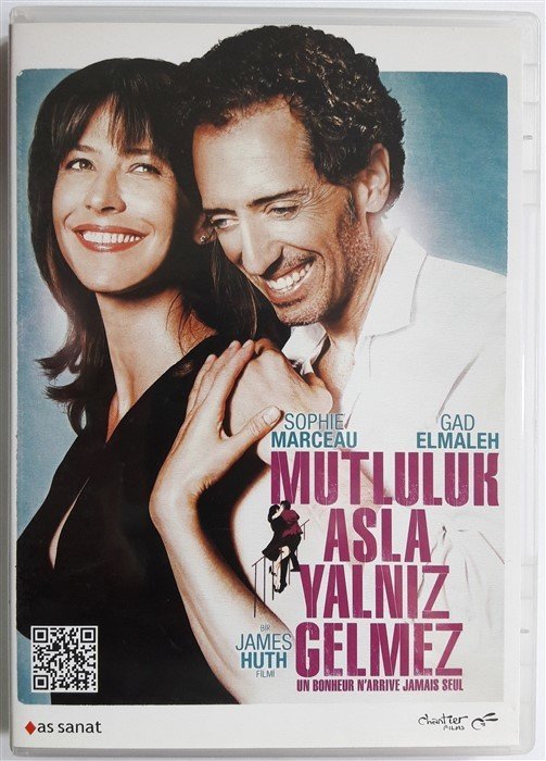 MUTLULUK ASLA YALNIZ GELMEZ - UN BONHEUR N'ARRIVE JAMAIS SEUL - SOPHIE MARCEAU - GAD ELMALEH - JAMES HUTH - DVD 2.EL