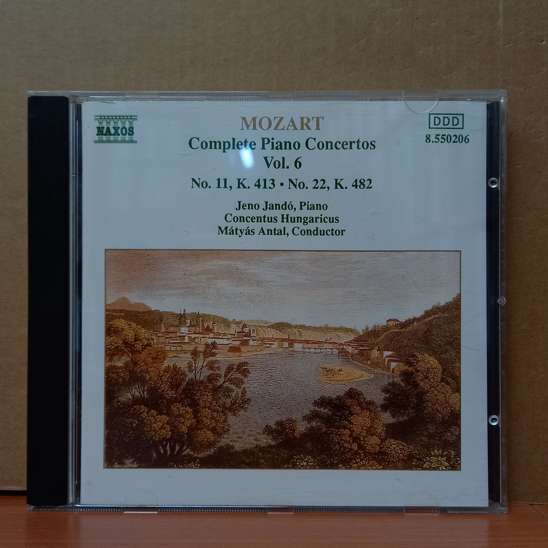 MOZART - COMPLETE PIANO CONCERTOS VOL.6 / NO.11, K.413, NO.22, K.482 / JENO JANDO, PIANO CONCENTUS HUNGARICUS MATYA ANTAL, CONDUCTOR (1991) - CD 2.EL