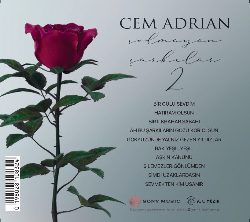 CEM ADRIAN - SOLMAYAN ŞARKILAR 2 (2024) - CD JEWEL CASE AMBALAJINDA SIFIR