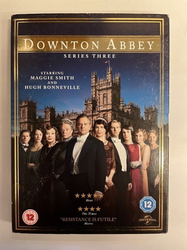 DOWNTON ABBEY - SERIES THREE - MAGGIE SMITH -3 DVD 2.EL TÜRKÇE ALTYAZI YOKTUR