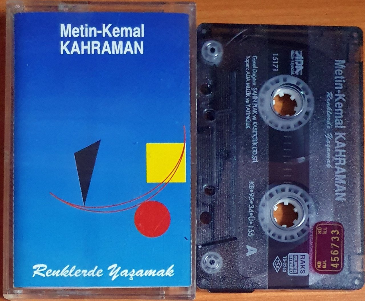 METİN-KEMAL KAHRAMAN - RENKLERDE YAŞAMAK (1995) - KASET 2.EL