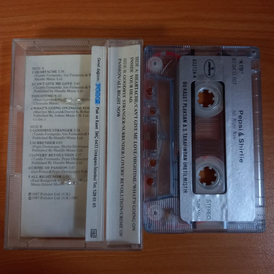 PEPSI & SHIRLIE - ALL RIGHT NOW (1987) - KASET 2.EL