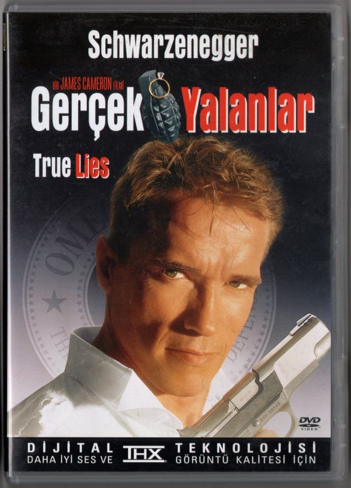 TRUE LIES - GERÇEK YALANLAR - ARNOLD SCHWARZENEGGER - JAMIE LEE CURTIS - JAMES CAMERON - DVD 2.EL