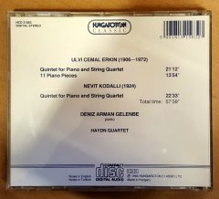 ULVİ CEMAL ERKİN / QUINTET FOR PIANO AND STRING - NEVİT KODALLI QUINTET FOR PIANO AND STRING (1994) - ) - CD DENİZ ARMAN GELENBE HAYDN QUARTET HUNGAROTON 2.EL