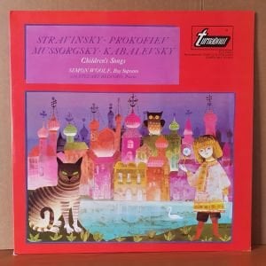 STRAVINSKY, PROKOFIEV, MUSSORGSKY, KABALEVSKY / CHILDREN'S SONGS / SIMON WOOLF, STEUART BEDFORD (1968) - LP 2.EL PLAK