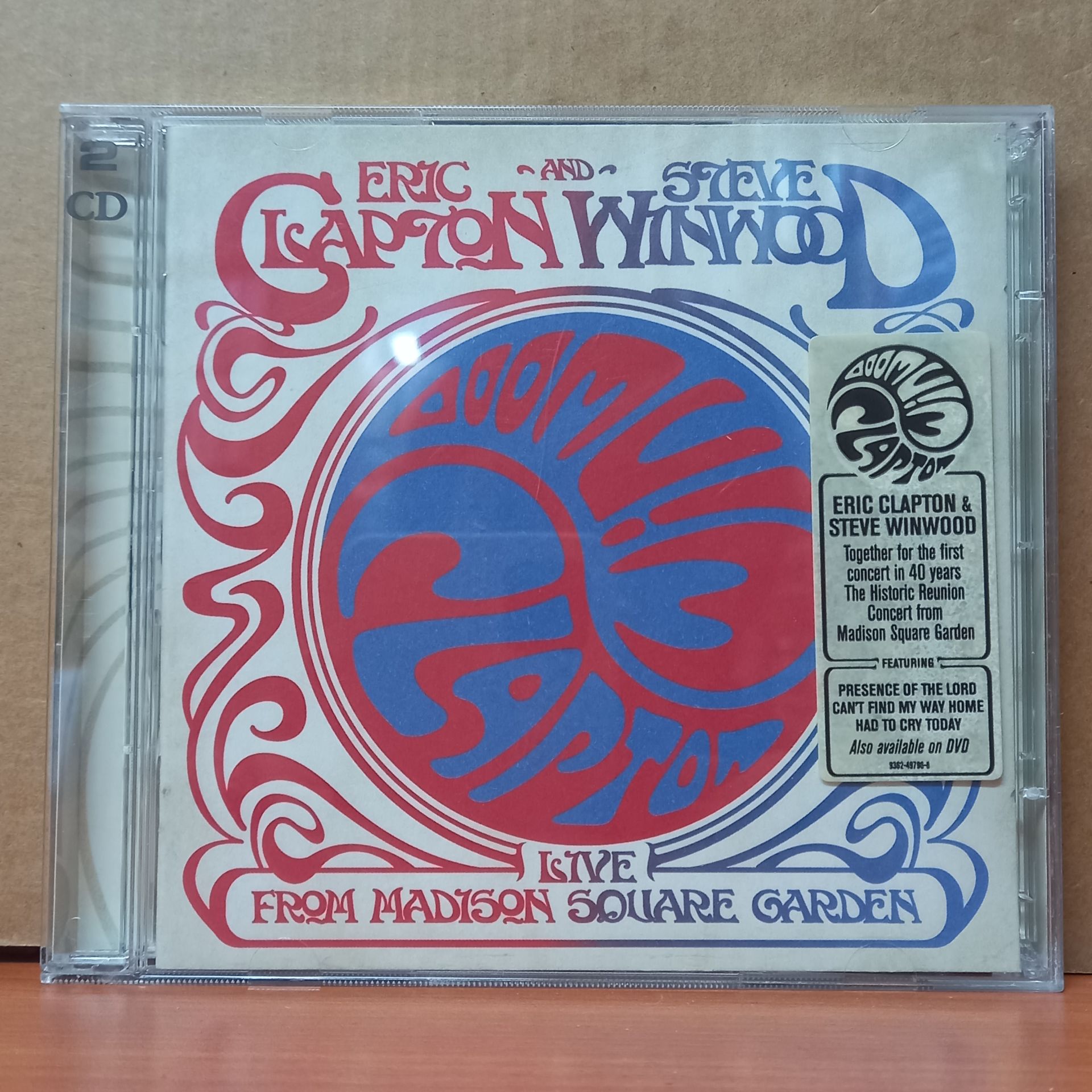 ERIC CLAPTON AND STEVE WINWOOD - LIVE FROM MADISON SQUARE GARDEN (2009) - 2CD 2.EL