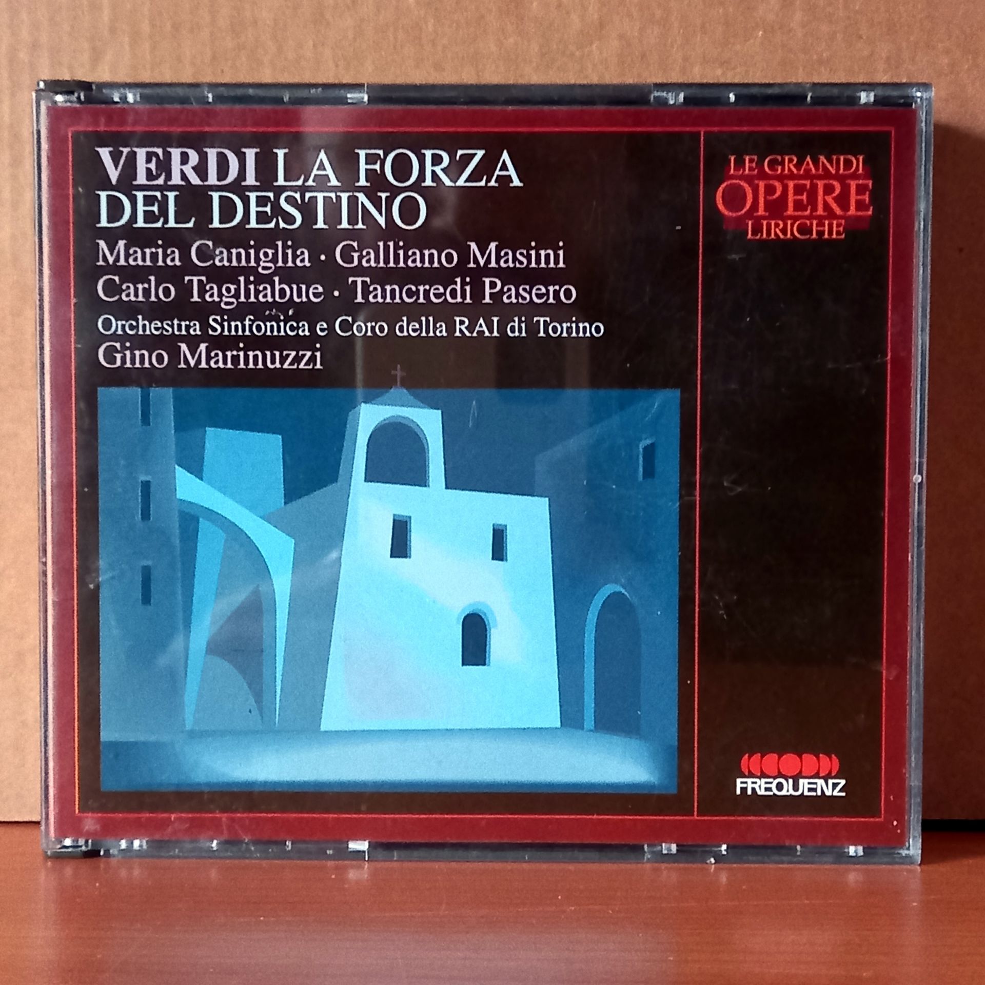 VERDI: LA FORZA DEL DESTINO / MARIA CANIGLIA • GALLIANO MASINI • CARLO TAGLIABUE • TANCREDI PASERO • ORCHESTRA SINFONICA E CORO DELLA RAI DI TORINO, GINO MARINUZZI (1995) - 2CD 2.EL