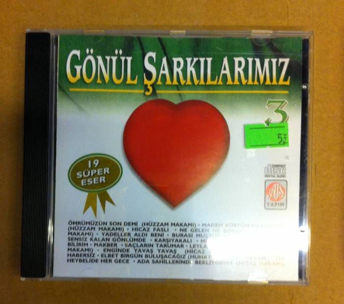 GÖNÜL ŞARKILARIMIZ 3 CD TÜRK SANAT MÜZİĞİ 2.EL