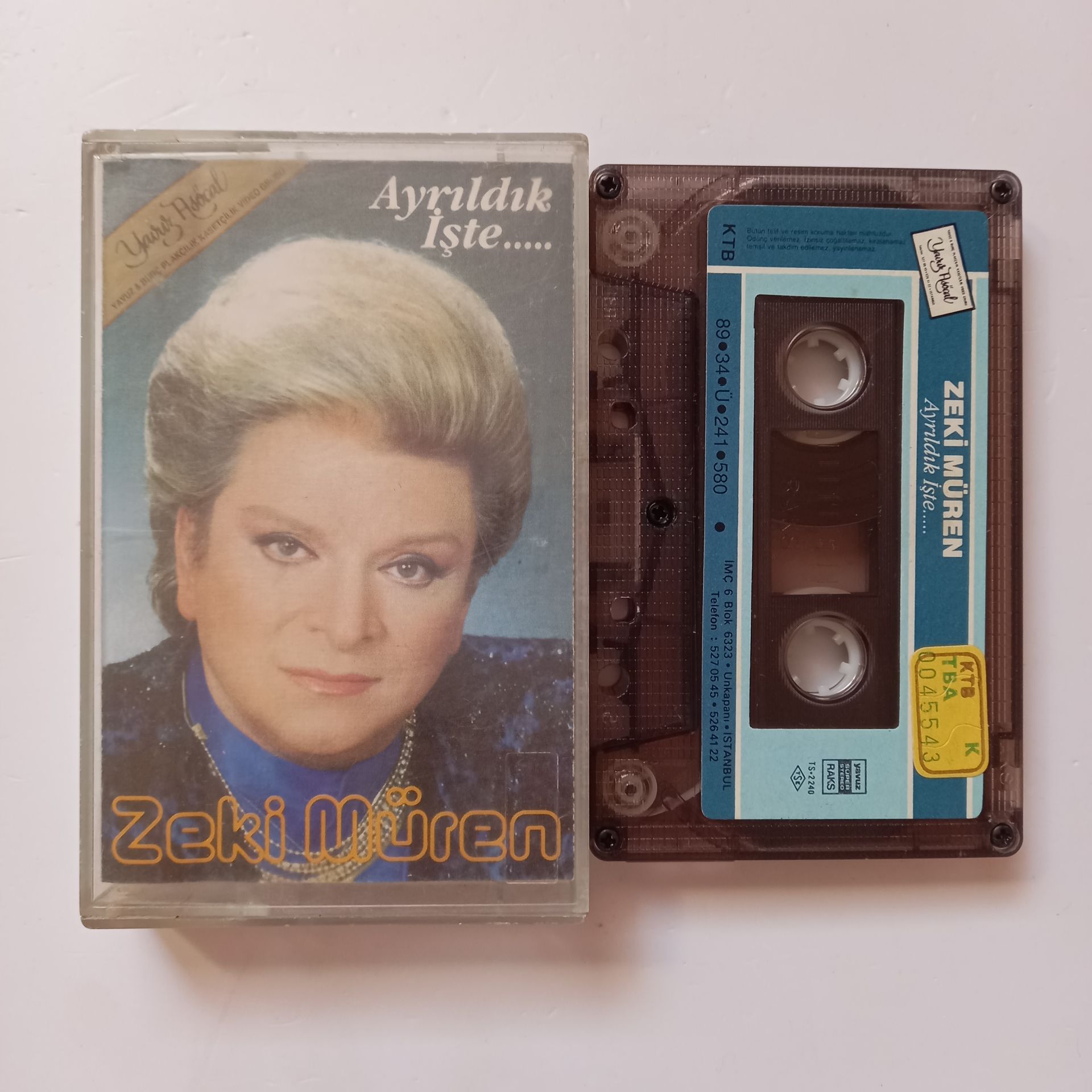 ZEKİ MÜREN - AYRILDIK İŞTE (1989) - KASET 2.EL