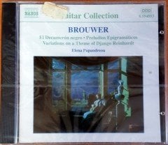 BROUWER: GUITAR MUSIC VOL.2 / VARIATIONS ON A THEME OF DJANGO REINHARDT / ELENA PAPANDREOU (2001) NAXOS CD SIFIR