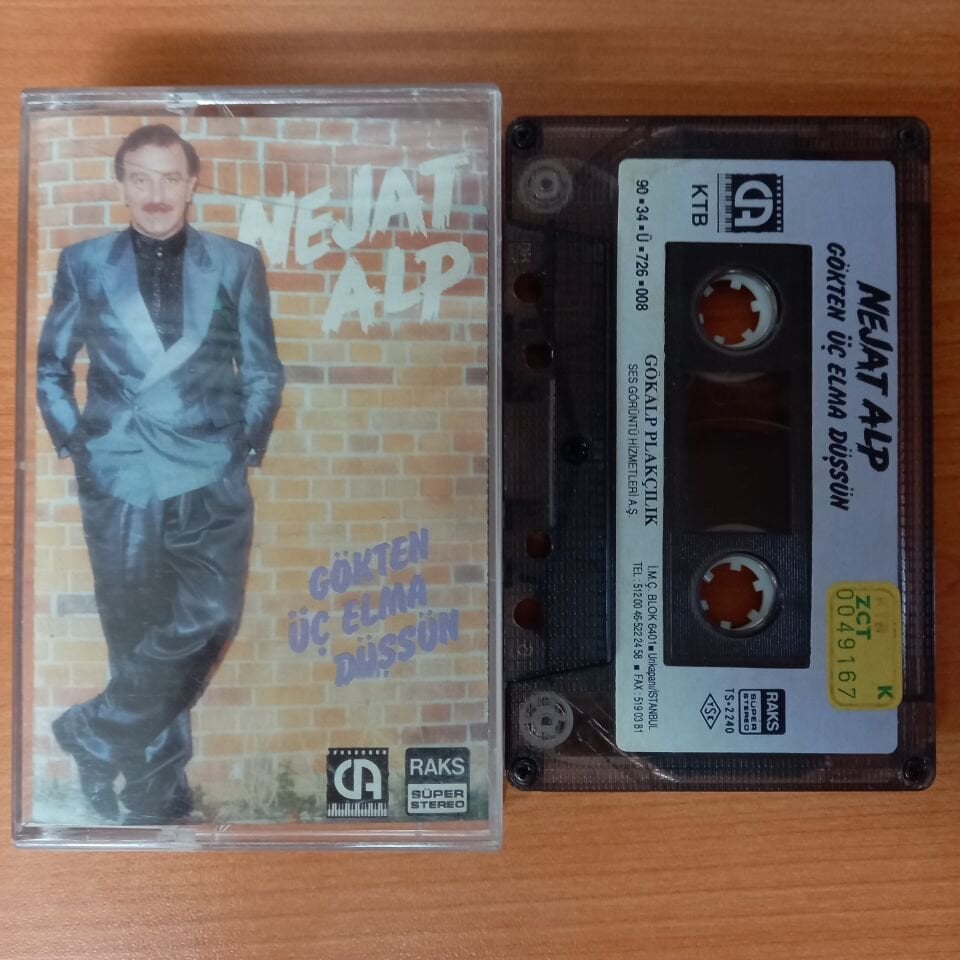 NEJAT ALP - GÖKTEN ÜÇ ELMA DÜŞSÜN (1990) - KASET 2.EL