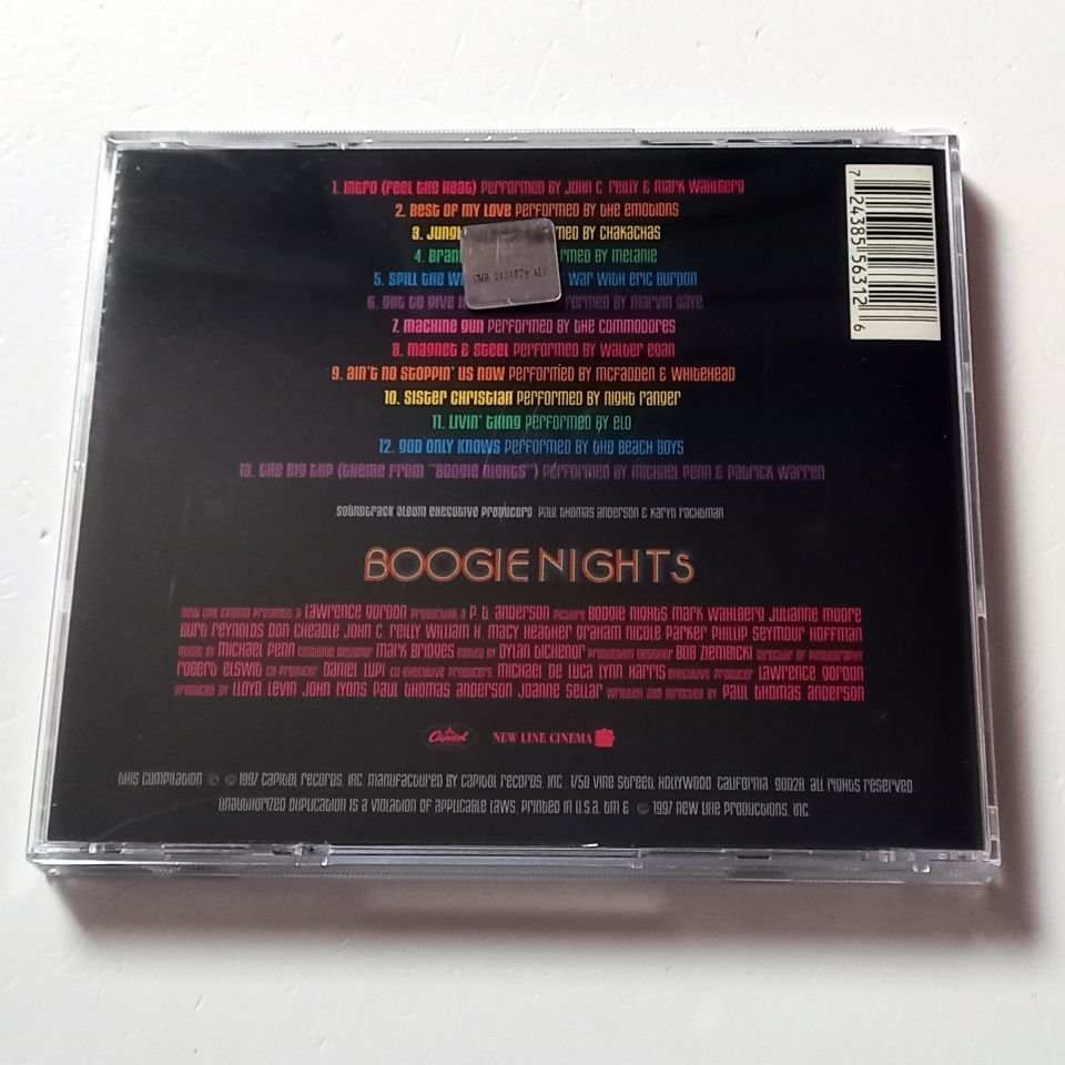 BOOGIE NIGHTS (MUSIC FROM THE ORIGINAL MOTION PICTURE) - VARIOUS ARTISTS - THE EMOTIONS, CHAKACHAS, THE COMMODORES... (1997) - CD COMPILATION 2.EL
