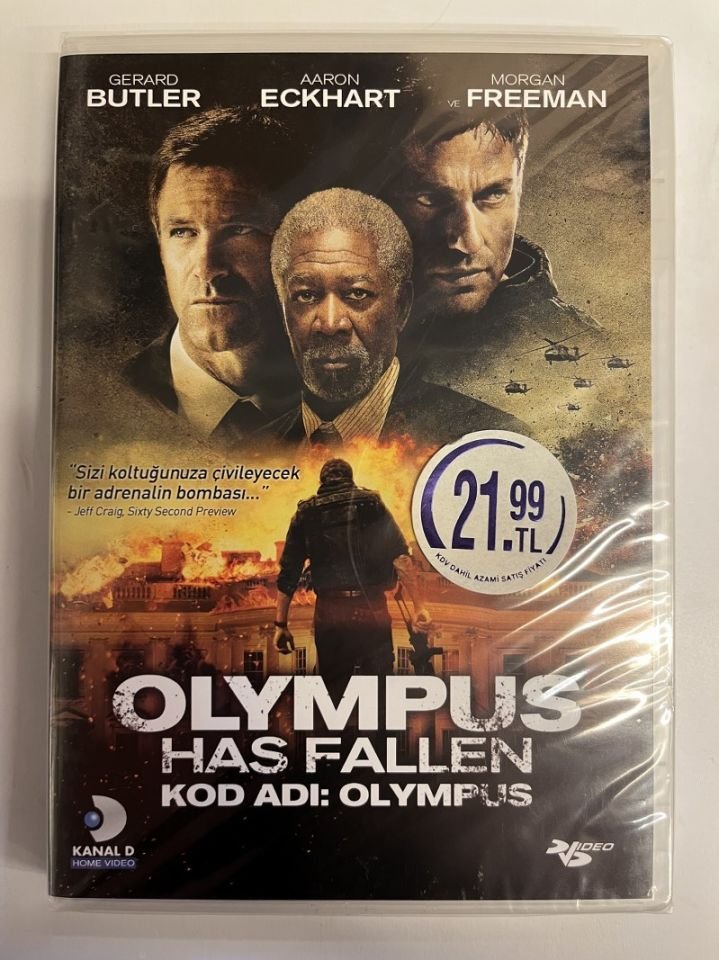 KOD ADI OLYMPUS  - OLYMPUS HAS FALLEN - GERARD BUTLER - AARON ECKHART - MORGAN FREEMAN - DVD AMBALAJINDA SIFIR