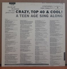 CRAZY, TOP 40 & COOL - A TEEN AGE SING ALONG (1960) - LP 2.EL PLAK