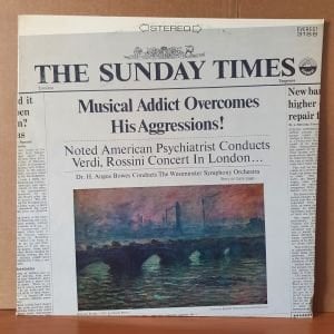 MUSICAL ADDICT OVERCOMES HIS AGGRESSIONS / VERDI, ROSSINI, GLUCK / DR. H. ANGUS BOWES CONDUCTS THE WESTMINSTER ORCHESTRA (1978) - LP 2.EL PLAK
