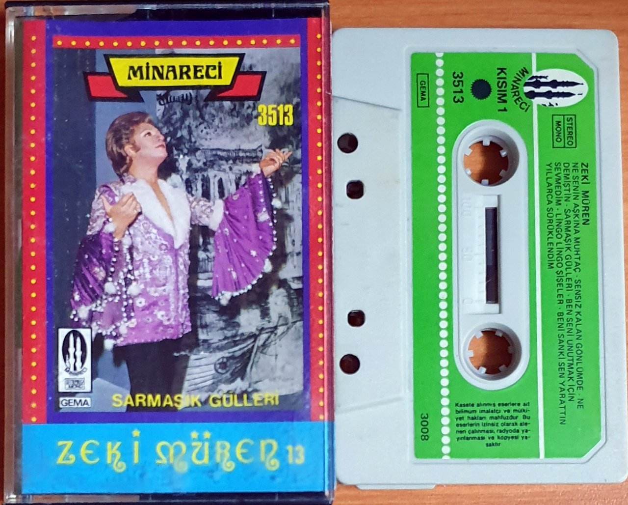 ZEKİ MÜREN - SARMAŞIK GÜLLERİ - KASET MİNARECİ 2.EL
