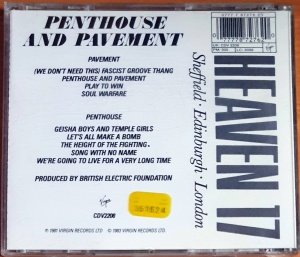 HEAVEN 17 - PENTHOUSE AND PAVEMENT (1981) - CD 1983 REISSUE 2.EL