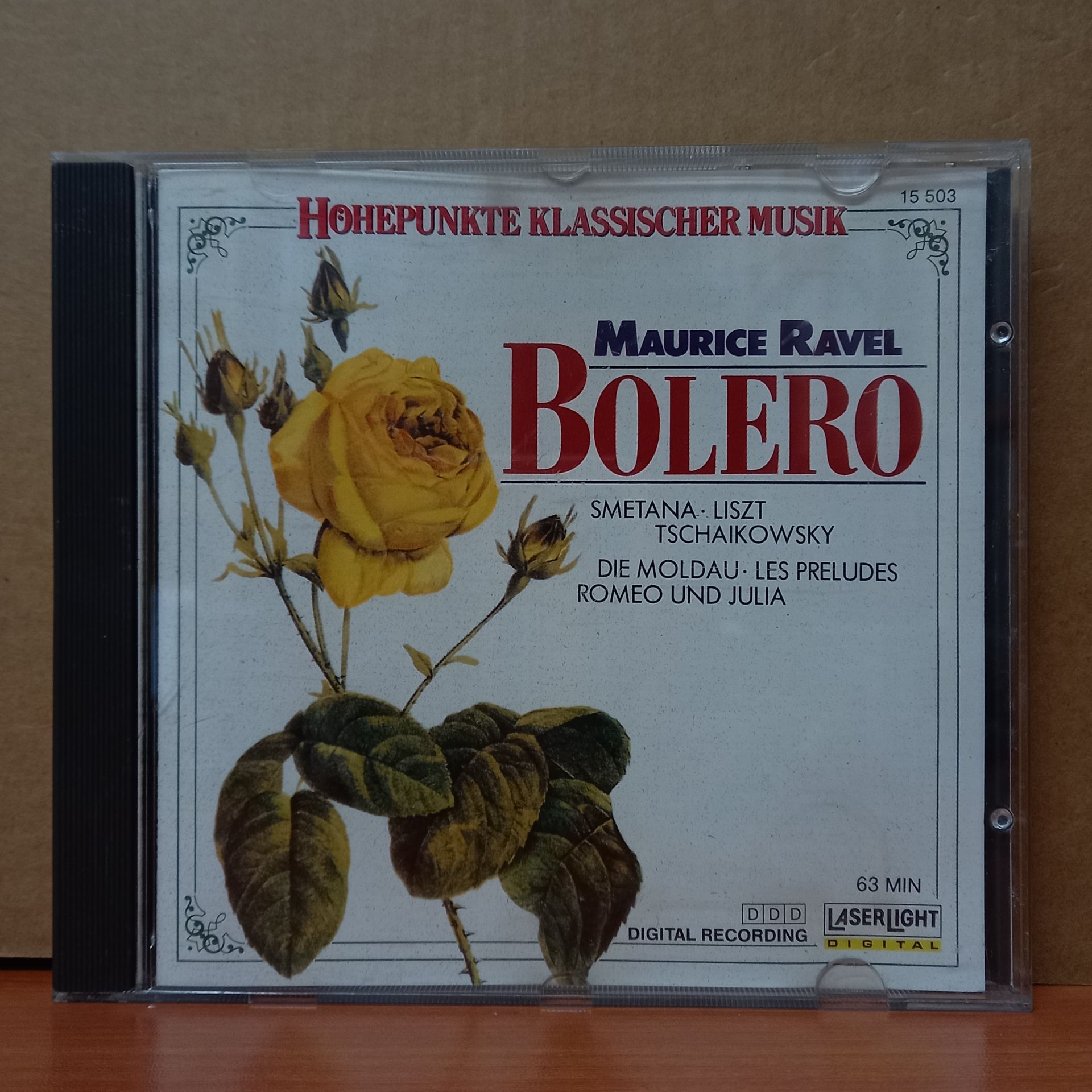 MAURICE RAVEL - BOLERO / SMETANA, LISZT, TCHAIKOWSKY, DIE MOLDAU, LES PRELUDES, ROMEO UND JULIA (1988) - CD 2.EL
