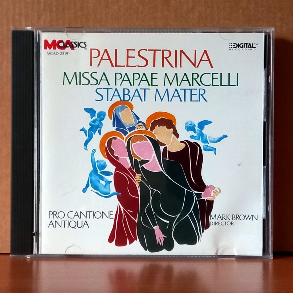 PALESTRINA: MISSA PAPAE MARCELLI, STABAT MATER / PRO CANTIONE ANTIQUA, MARK BROWN (1988) - CD 2.EL