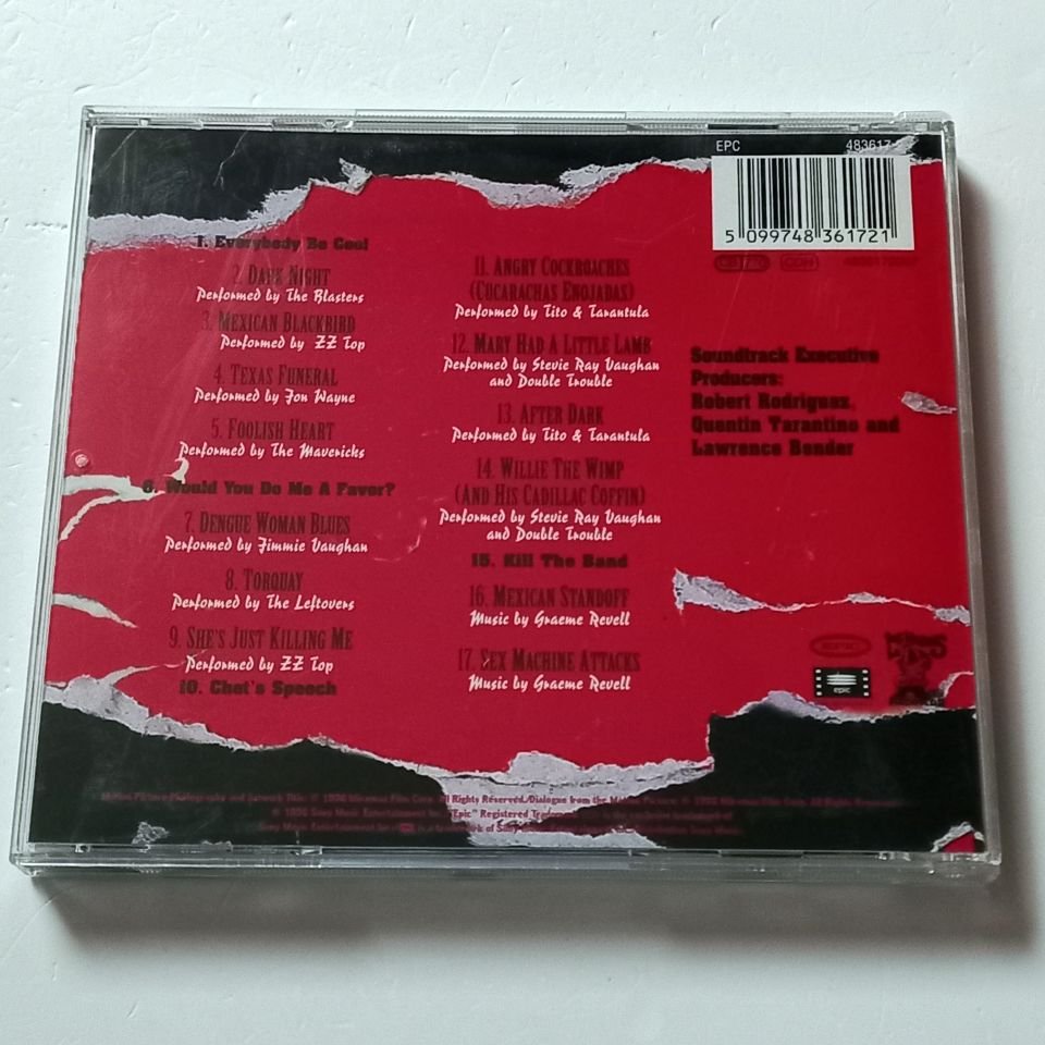 FROM DUSK TILL DAWN: MUSIC FROM THE MOTION PICTURE - VARIOUS ARTISTS - ZZ TOP, TITO & TARANTULA, THE MAVERICKS... (1996) - CD COMPILATION 2.EL