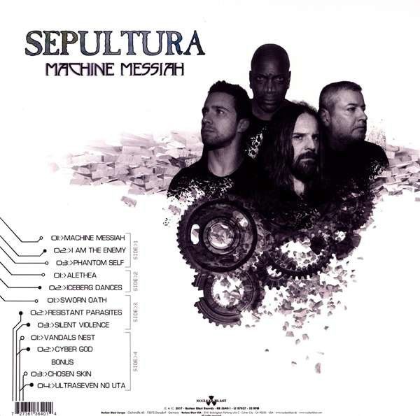 SEPULTURA – MACHINE MESSIAH (2017) - 2LP 2024 180GR GATEFOLD REISSUE RED MARBLED RENKLİ SIFIR PLAK