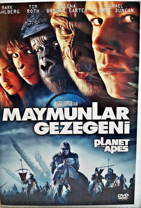 PLANET OF THE APES (2001) - MAYMUNLAR GEZEGENİ - MARK WAHLBERG - TIM ROTH - HELENA BONHAM CARTER - TIM BURTON - DVD 2.EL