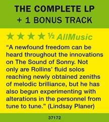 SONNY ROLLINS - SOUND OF SONNY (1957) - LP 180GR 2019 EDITION SIFIR PLAK