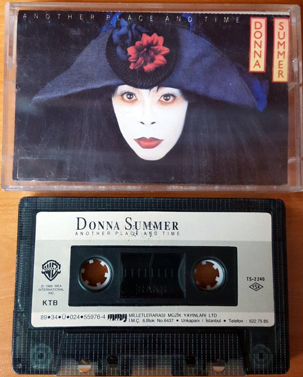 DONNA SUMMER - ANOTHER PLACE AND TIME (1989) MMY CASSETTE MADE IN TURKEY ''USED''
