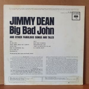 JIMMY DEAN - BIG BAD JOHN (1961) - LP 2.EL PLAK