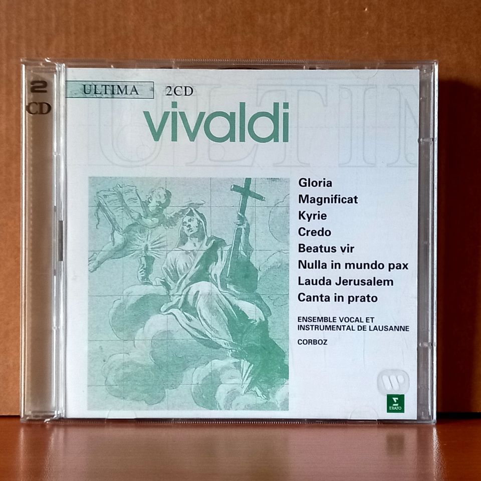 VIVALDI: SACRED WORKS / GLORIA, MAGNIFICAT, KYRIE, CREDO, BEATUS VIR, NULLA IN MUNDO PAX, LAUDA JERUSALEM, CANTA IN PRATO / CORBOZ, ENSEMBLE VOCAL & INSTRUMENTAL DE LAUSANNE (1997) - 2CD 2.EL